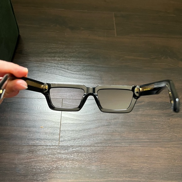 Cleo Harper Black Modern Rectangular Glasses - Picture 4 of 6